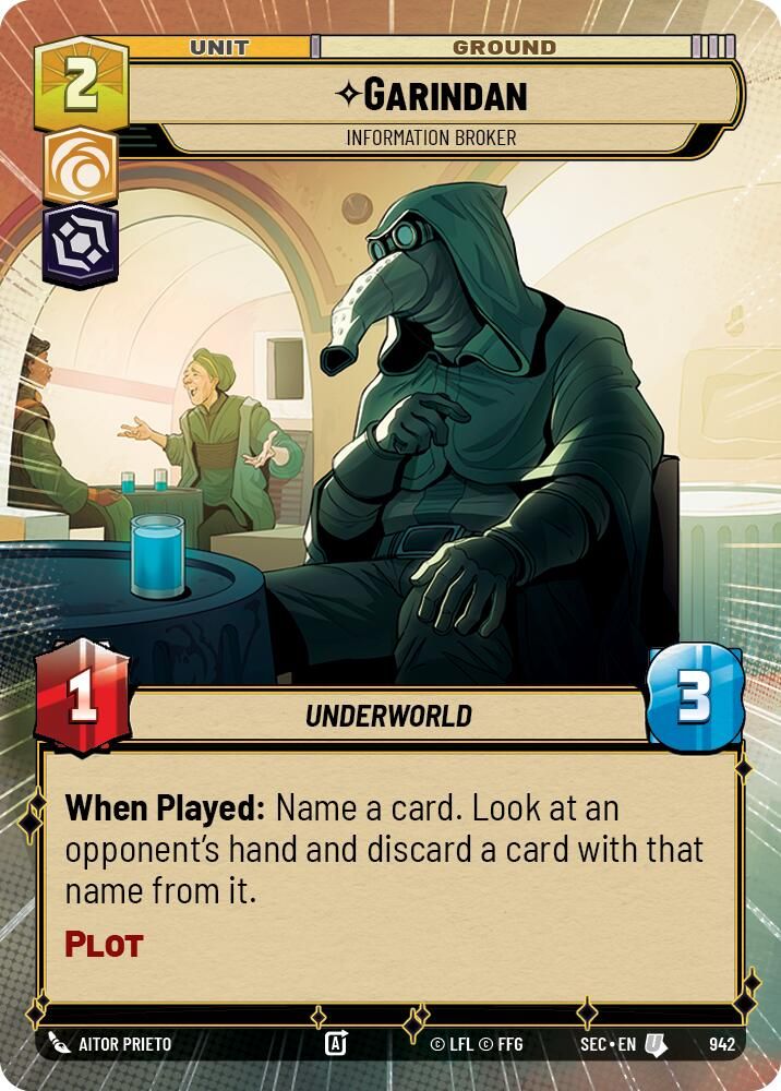 Garindan - Information Broker (Hyperspace Foil)