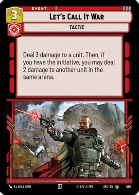 Let's Call It War (Foil)