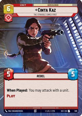 Cinta Kaz - The Struggle Comes First (Hyperspace Foil)