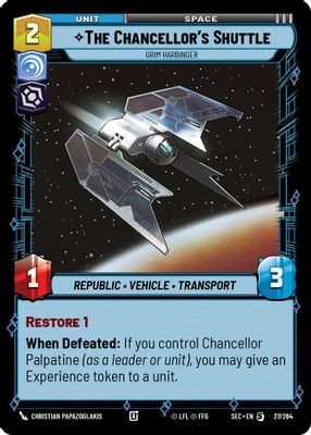 The Chancellor's Shuttle - Grim Harbinger