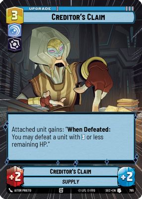 Creditor's Claim (Hyperspace Foil)