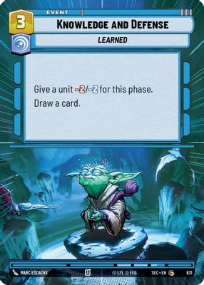 Knowledge and Defense (Hyperspace Foil)