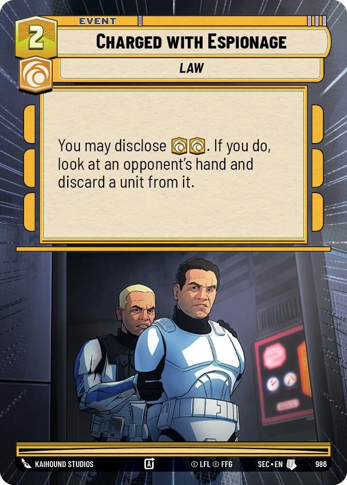 Charged with Espionage (Hyperspace Foil)