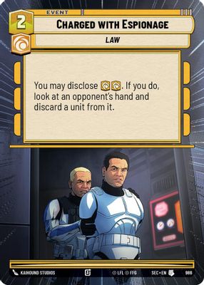 Charged with Espionage (Hyperspace Foil)