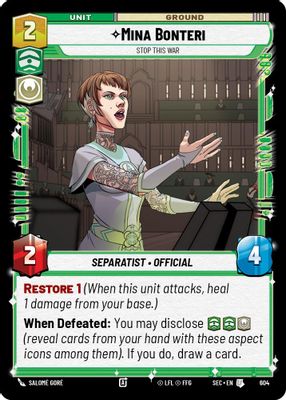 Mina Bonteri - Stop This War (Foil)