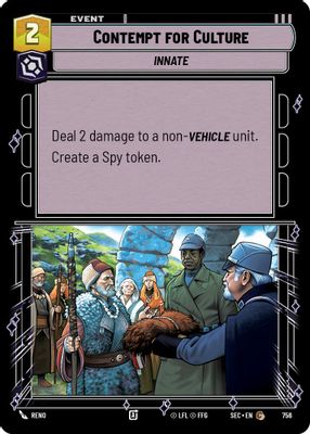 Contempt for Culture (Foil)