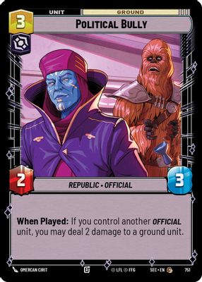 Political Bully (Foil)