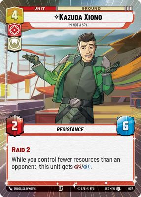 Kazuda Xiono - I'm Not A Spy (Hyperspace Foil)