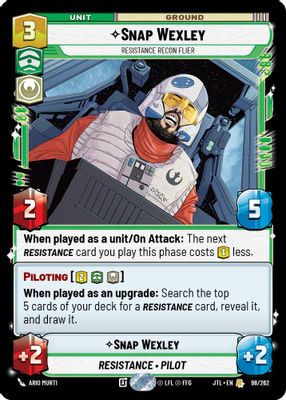 Snap Wexley - Resistance Recon Flier