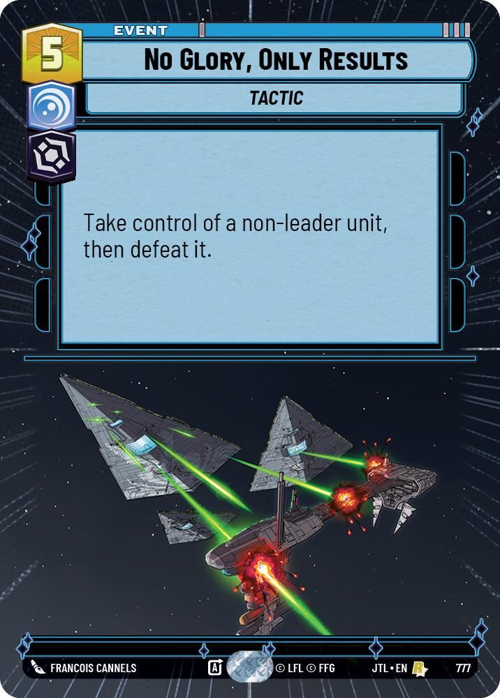 No Glory, Only Results (Hyperspace Foil)