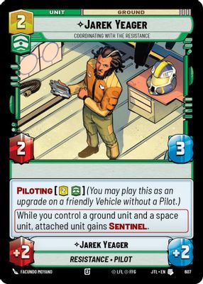 Jarek Yeager - Coordinating With The Resistance (Foil)