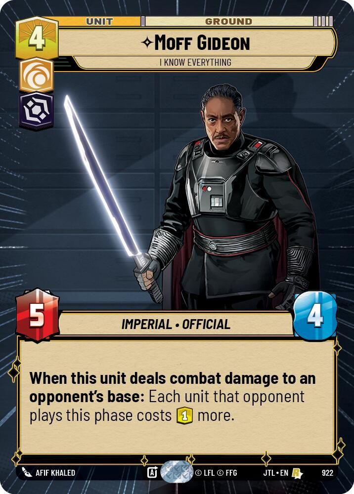 Moff Gideon - I Know Everything (Hyperspace Foil)