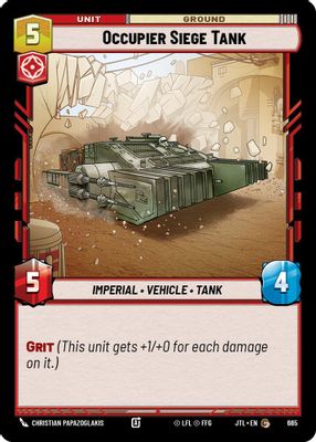Occupier Siege Tank (Foil)