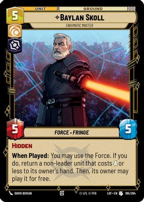 Baylan Skoll - Enigmatic Master