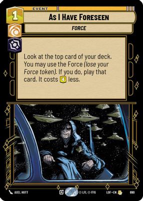 As I Have Foreseen (Foil)