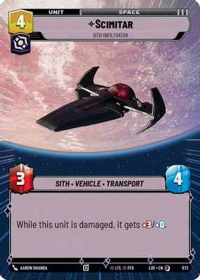 Scimitar - Sith Infiltrator (Hyperspace Foil)