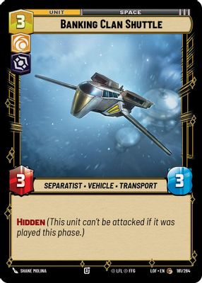 Banking Clan Shuttle