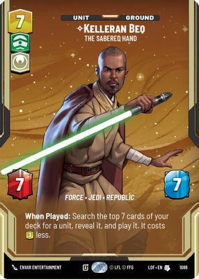 Kelleran Beq - The Sabered Hand (Prestige Foil)