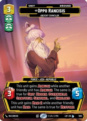 Oppo Rancisis - Ancient Councilor (Prestige)