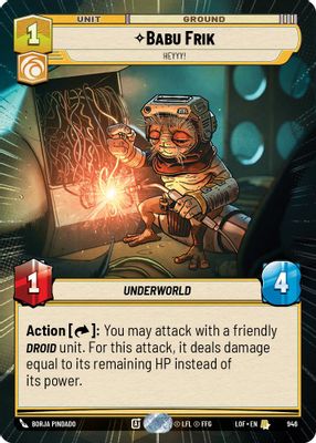 Babu Frik - Heyyy! (Hyperspace Foil)