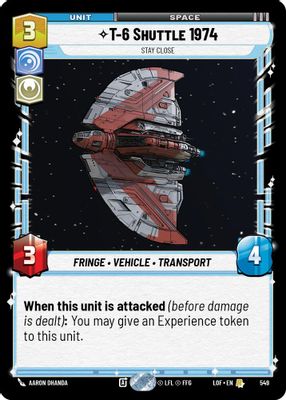 T-6 Shuttle 1974 - Stay Close (Foil)