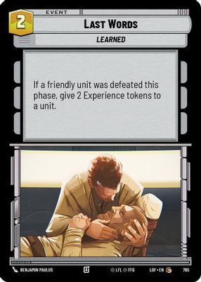 Last Words (Foil)