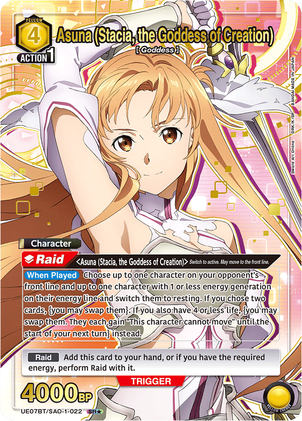 UE07BT/SAO-1-022 Asuna (Stacia, the Goddess of Creation)