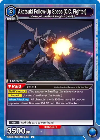 Akatsuki Follow-Up Specs (C.C. Fighter)