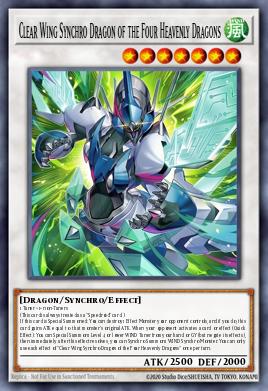 Clear Wing Synchro Dragon of the Four Heavenly Dragons